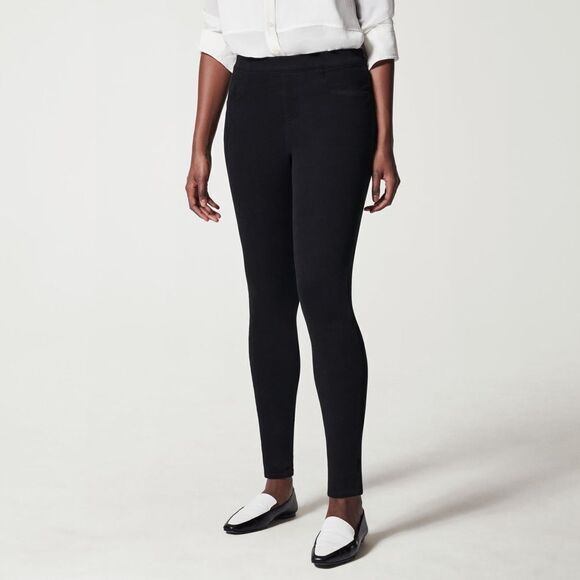 SPANX Jean-Ish Ankle Leggings Black L - Picture 1 of 9